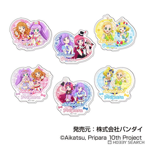 アイカツ！×プリパラ アクリルステッカー (12個セット