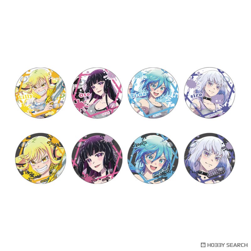 ロックは淑女の嗜みでして トレーディング缶バッジ (8個セット