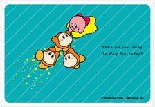 カービィ play with ワドルディ キャラクタースリーブミニ ワープスターにのって(4にん) (ENS-13) (カードスリーブ)