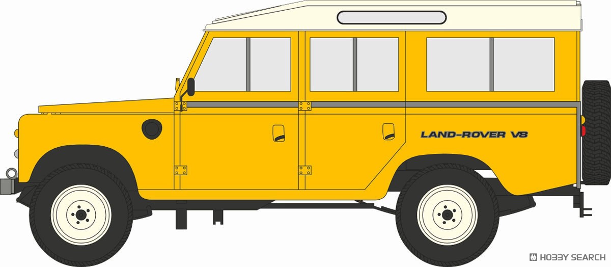OO) ランドローバー ステージワン V8 インカイエロー (鉄道模型
