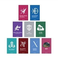 Heaven Burns Red Trading Card Sticker (Set of 9) (Anime Toy)