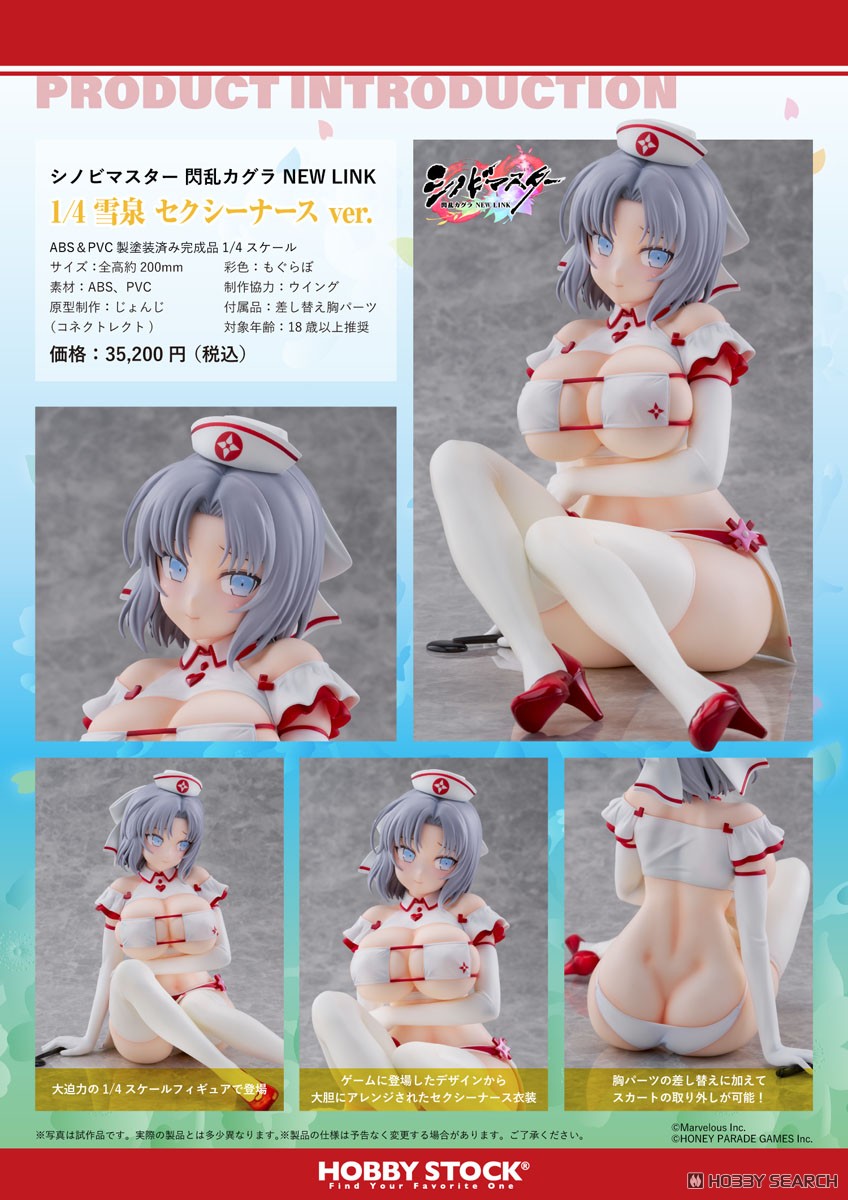 シノビマスター 閃乱カグラ NEW LINK 雪泉 セクシーナース ver. (フィギュア) 商品画像8