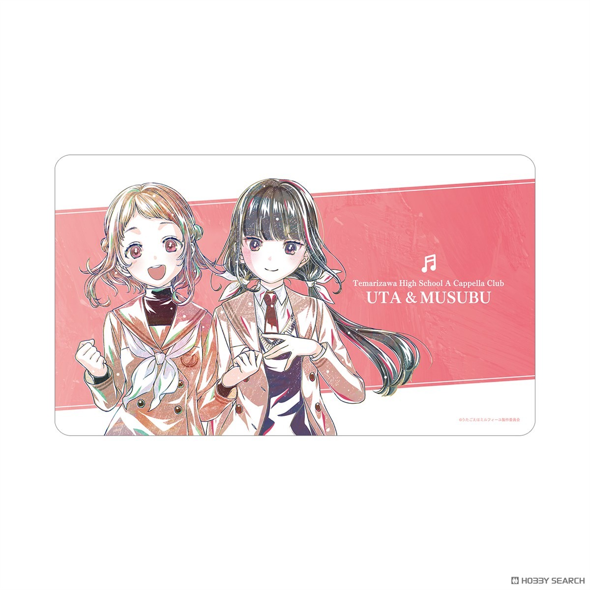 うたごえはミルフィーユ ウタ&ムスブ Ani-Art マルチデスクマット