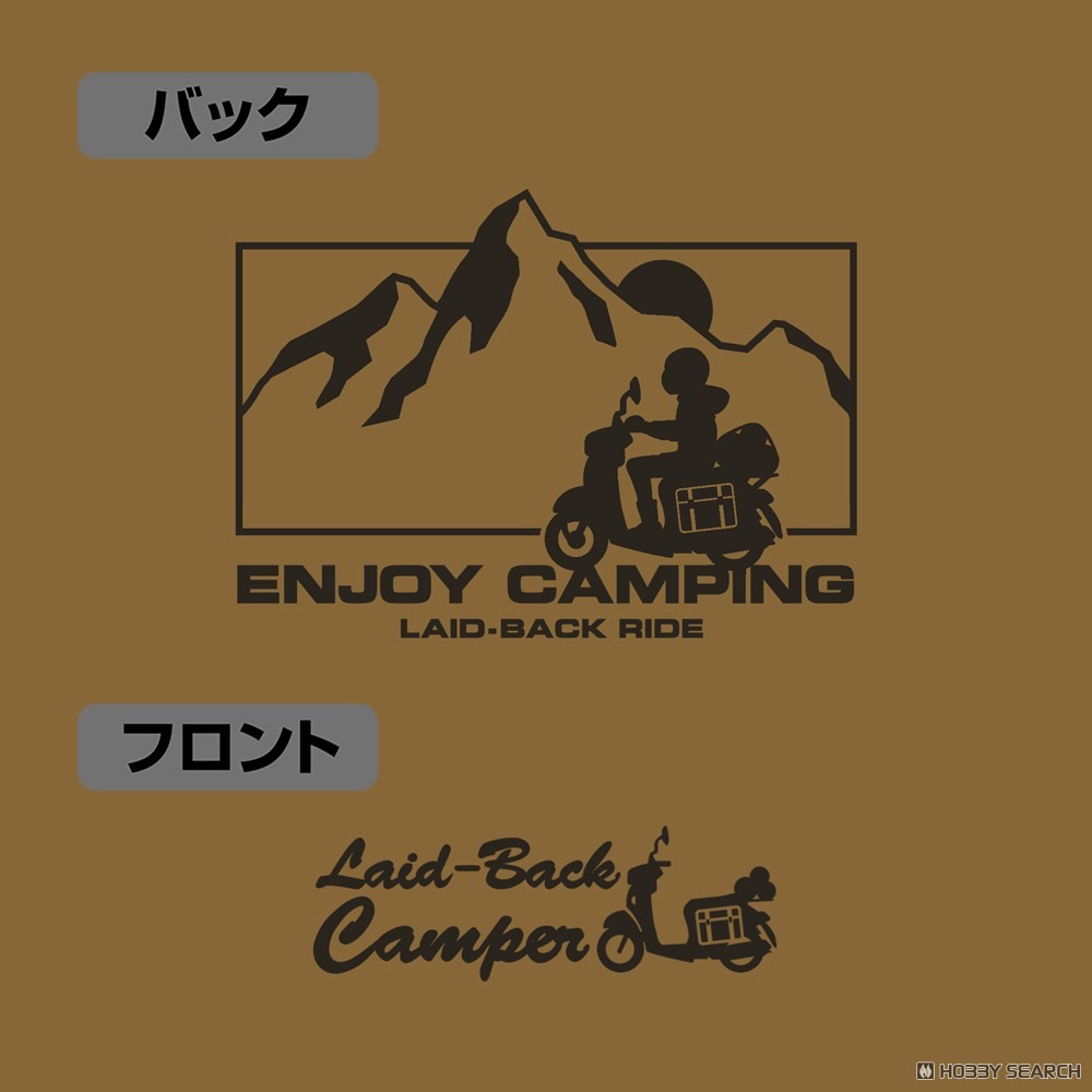 ゆるキャン△ SEASON3 シルエットバイク志摩リン ジップパーカー/COYOTE-M (キャラクターグッズ) 商品画像3