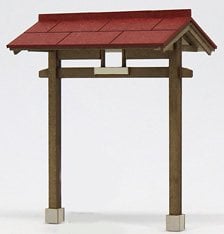 16番(HO) 路地入口の門 カラーVer. [1/83・カラー] (組み立てキット) (鉄道模型)