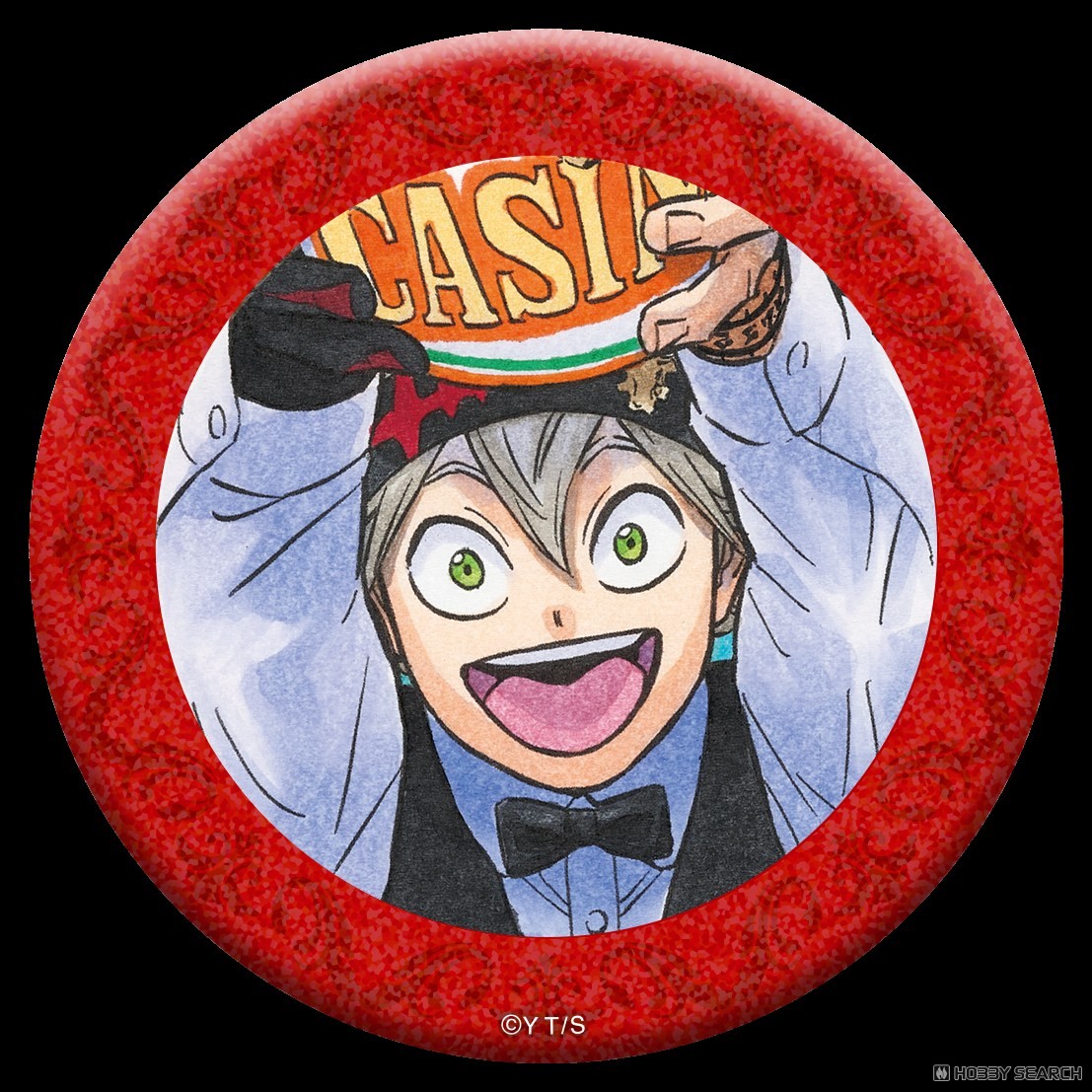 ブラッククローバー グリッター缶バッジ/アスタ (キャラクターグッズ