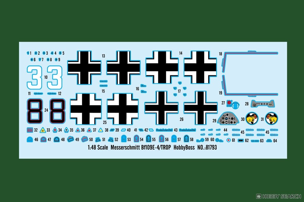 Messerschmitt Bf109E-4/TROP (Plastic model) その他の画像6