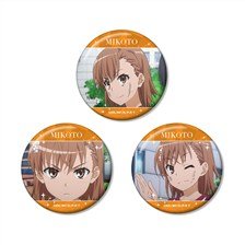 とある科学の超電磁砲T 御坂美琴 場面写缶バッジ3個セット (キャラクターグッズ)