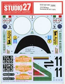 Stratos Sanremo #1/#11 1975 (Decal)