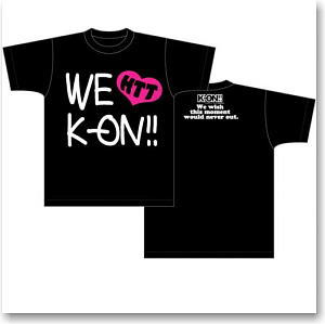 けいおん Tシャツ We Love K On 柄 黒 L キャラクターグッズ ホビーサーチ キャラクターグッズ