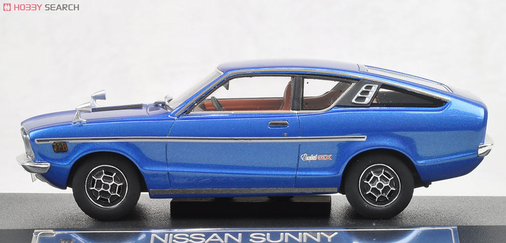 NISSAN SUNNY COUPE GX (1973) (ブルーメタリック) ミニカー｜ホビーサーチ
