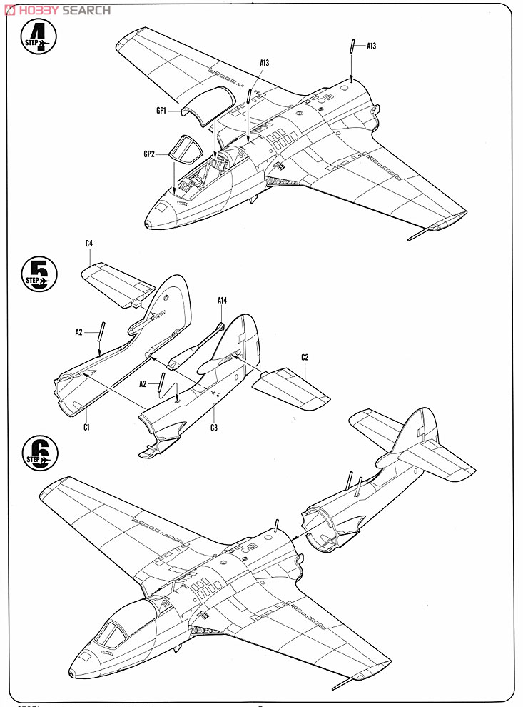 Seahawk FGA.6 (Plastic model) 設計図3