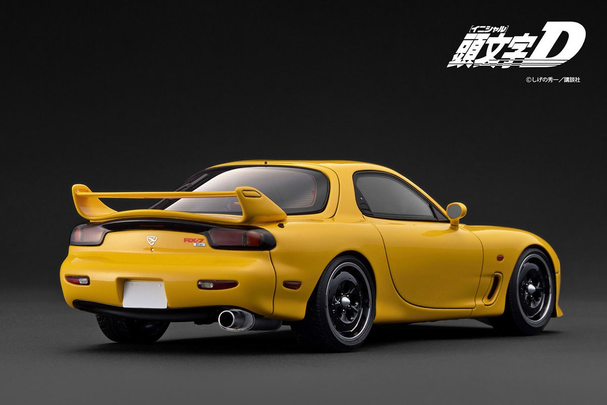 INITIAL D Mazda RX-7 Mazda Speed A-spec (FD3S) Yellow With Mr