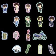 Detective Conan Flake Sticker / Yuru-Palette F Pattern (Anime Toy)