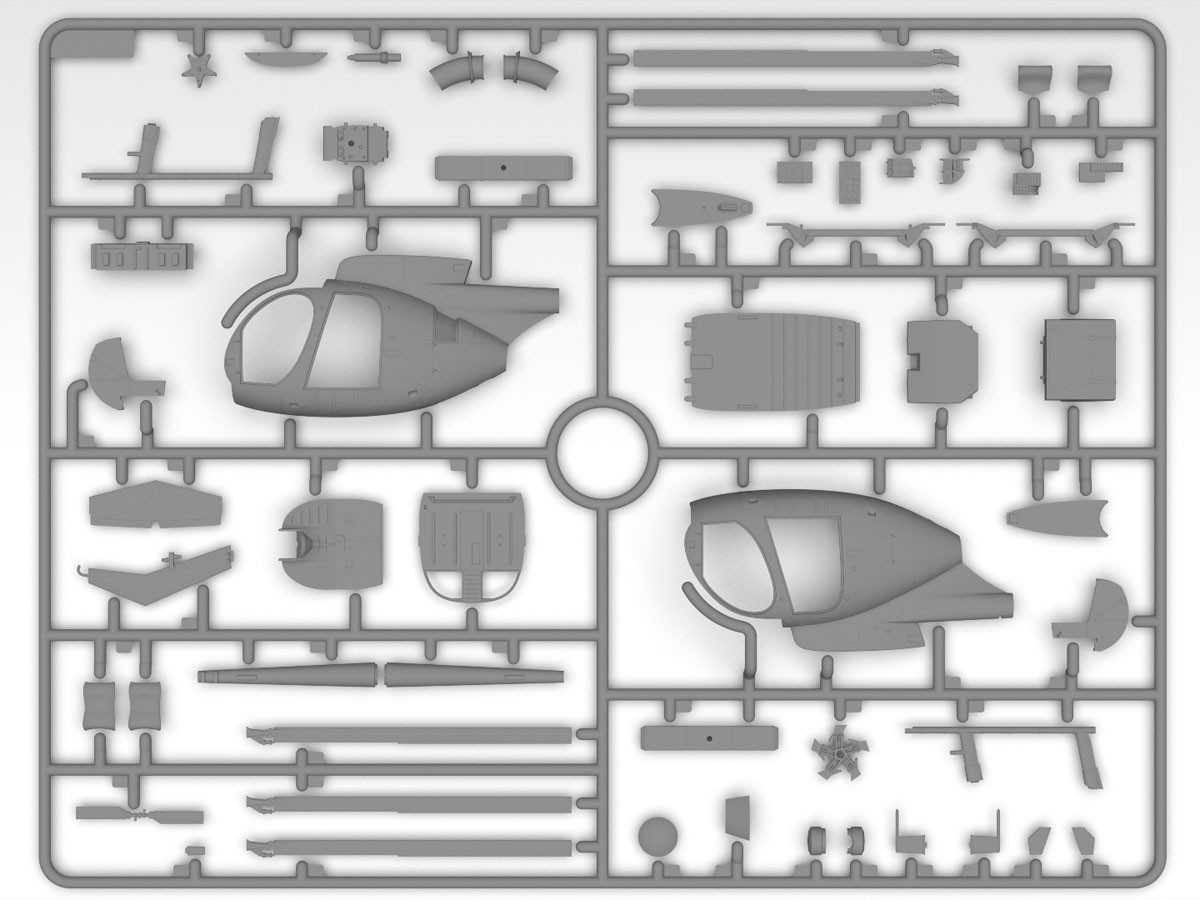 MH-6J Little Bird US Special Forces Helicopter (Plastic model) その他の画像2