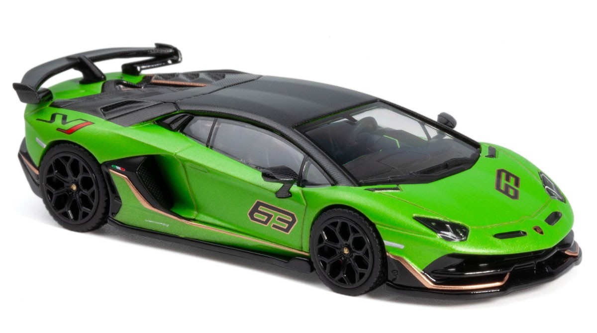 オートアート ランボルギーニアヴェンタドールSVJマットグリーン Lamborghini（ランボルギーニ） ミニカー 1/18 アヴェンタドール SVJ