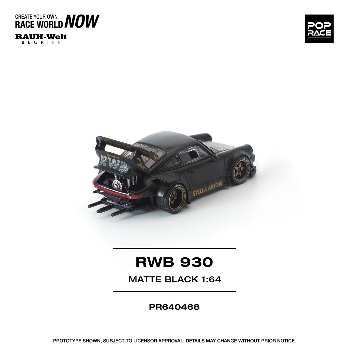 RWB 930 マットブラック「ステラ・アルトワ」 (ミニカー) 商品画像9
