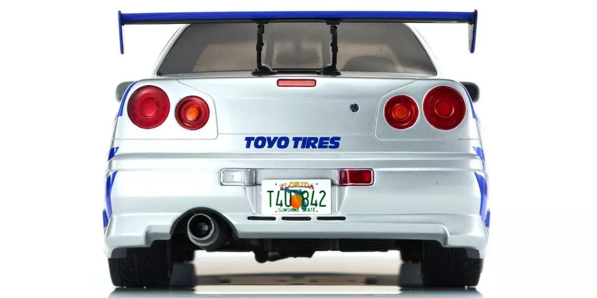 日産 スカイライン R34 GT-R 2001 `Fast & Furious` (シルバー/ブルーストライプ) (ミニカー) 商品画像16 モーダル