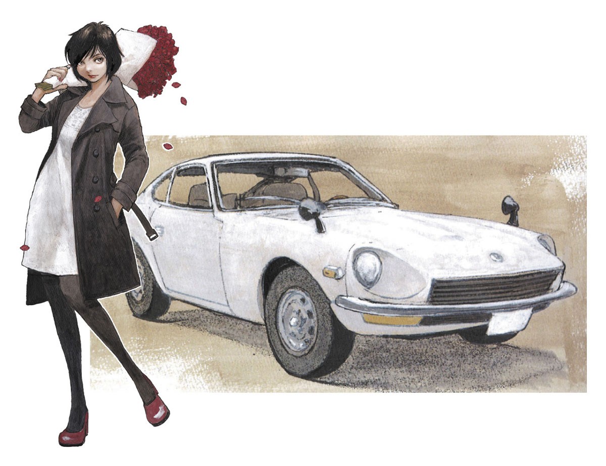 ☆旧車　レアカードセット☆ 旧車GIRLS」 ダットサン 240Z w/フィギュア (プラモデル) - ホビー