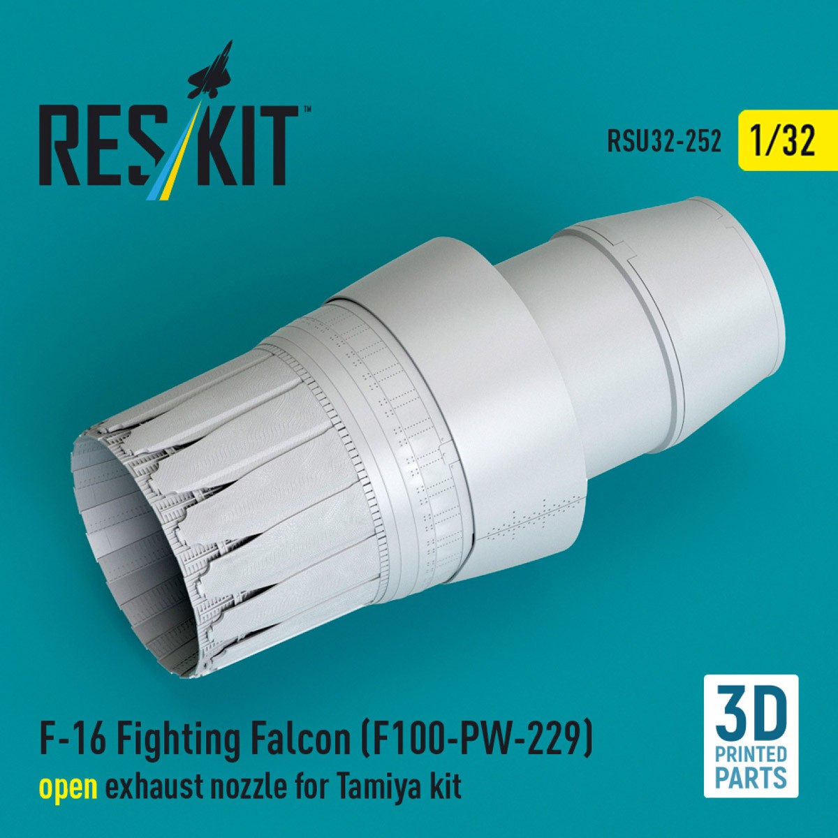 F-16 F100-PW-229 アフターバーナー (開状態) (タミヤ用) (プラモデル) その他の画像1