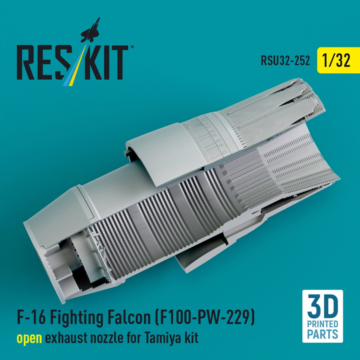 F-16 F100-PW-229 アフターバーナー (開状態) (タミヤ用) (プラモデル) その他の画像2