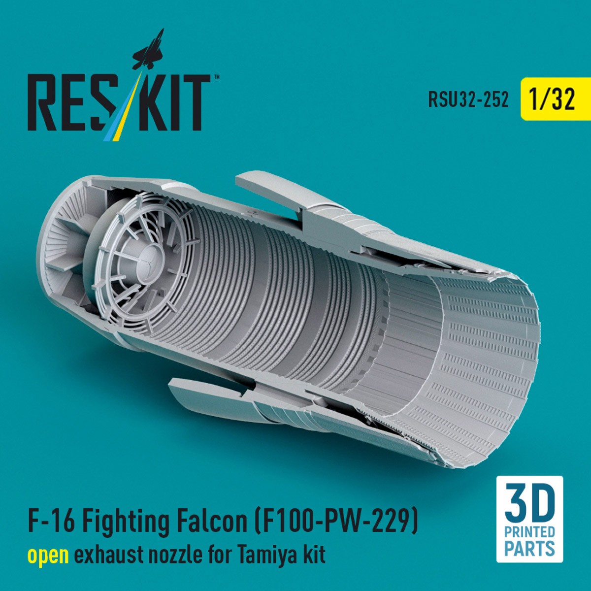 F-16 F100-PW-229 アフターバーナー (開状態) (タミヤ用) (プラモデル) その他の画像4