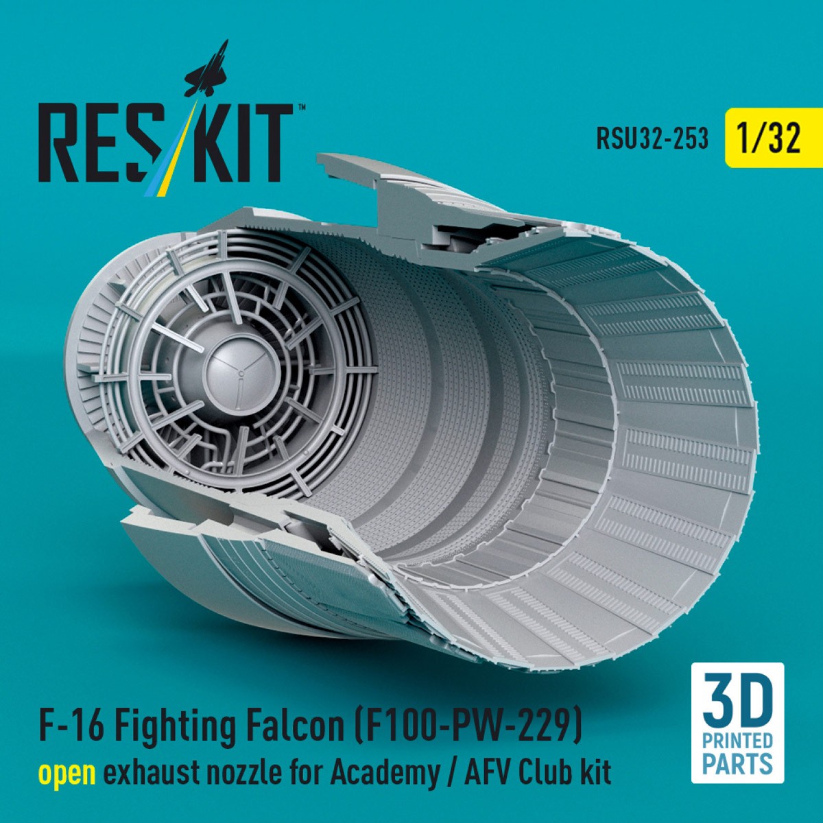 F-16 F100-PW-229 アフターバーナー (開状態) (アカデミー/AFVクラブ用) (プラモデル) その他の画像3