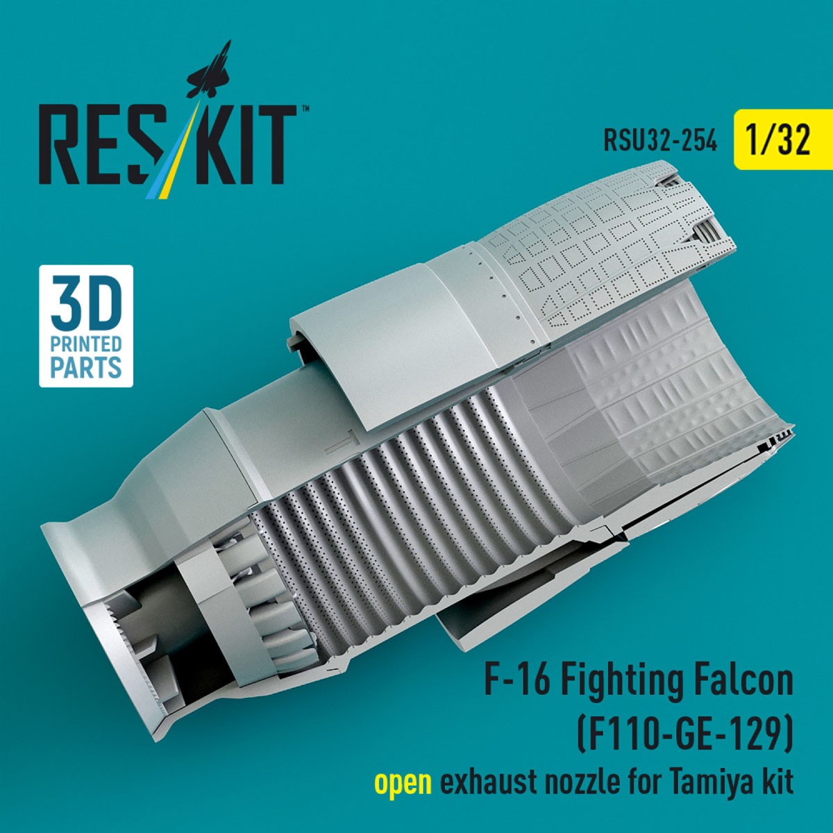 F-16 F110-GE-129 アフターバーナー (開状態) (タミヤ用) (プラモデル) その他の画像2