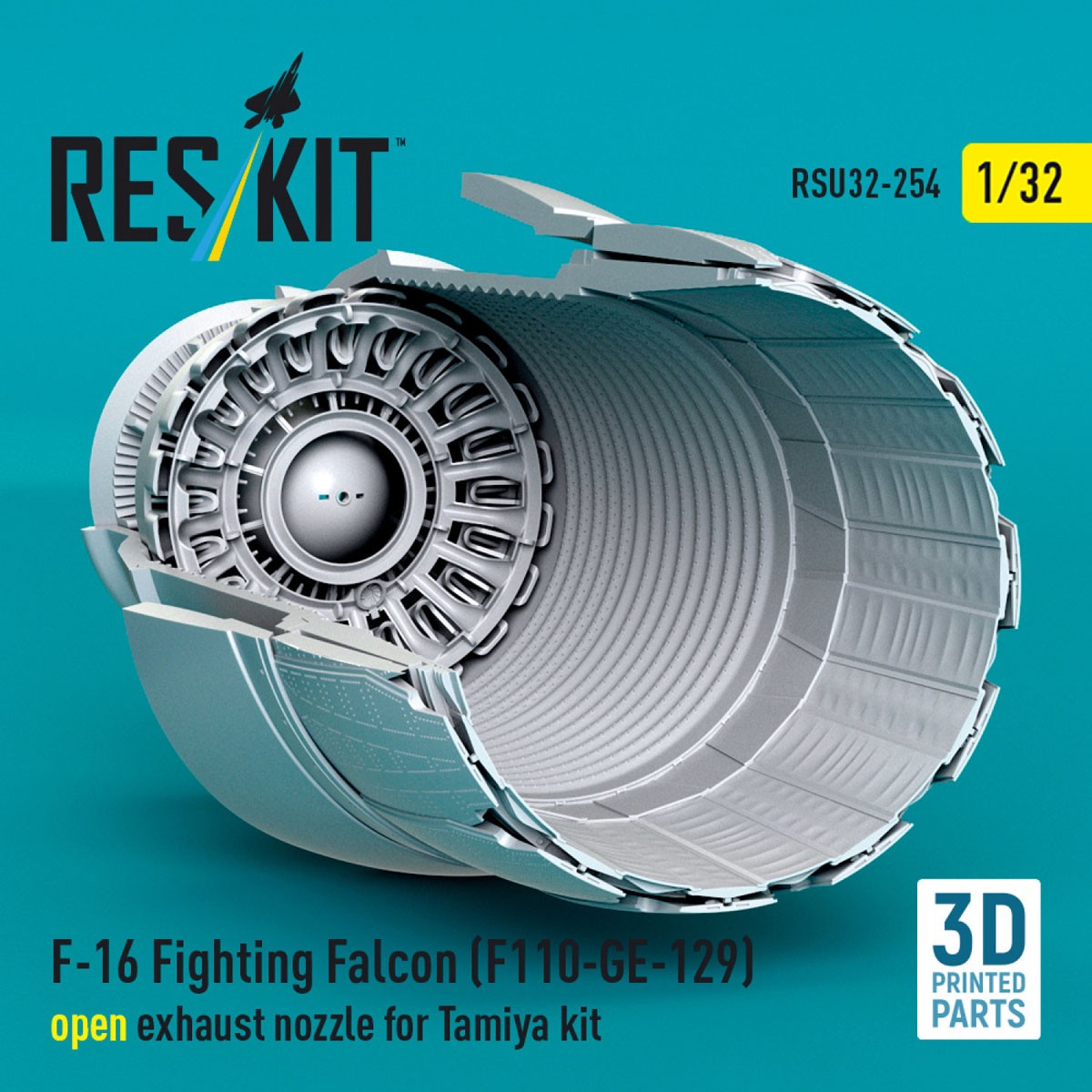F-16 F110-GE-129 アフターバーナー (開状態) (タミヤ用) (プラモデル) その他の画像3