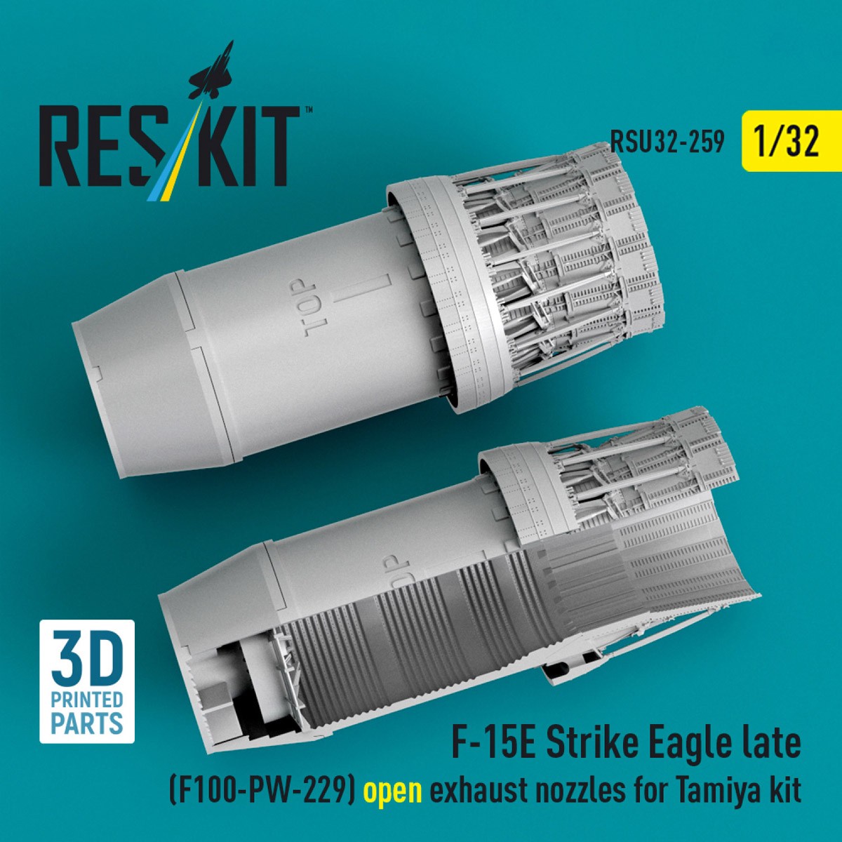 F-15E (後期型) F100-PW-229 アフターバーナー (開状態) (タミヤ用) (プラモデル) その他の画像2