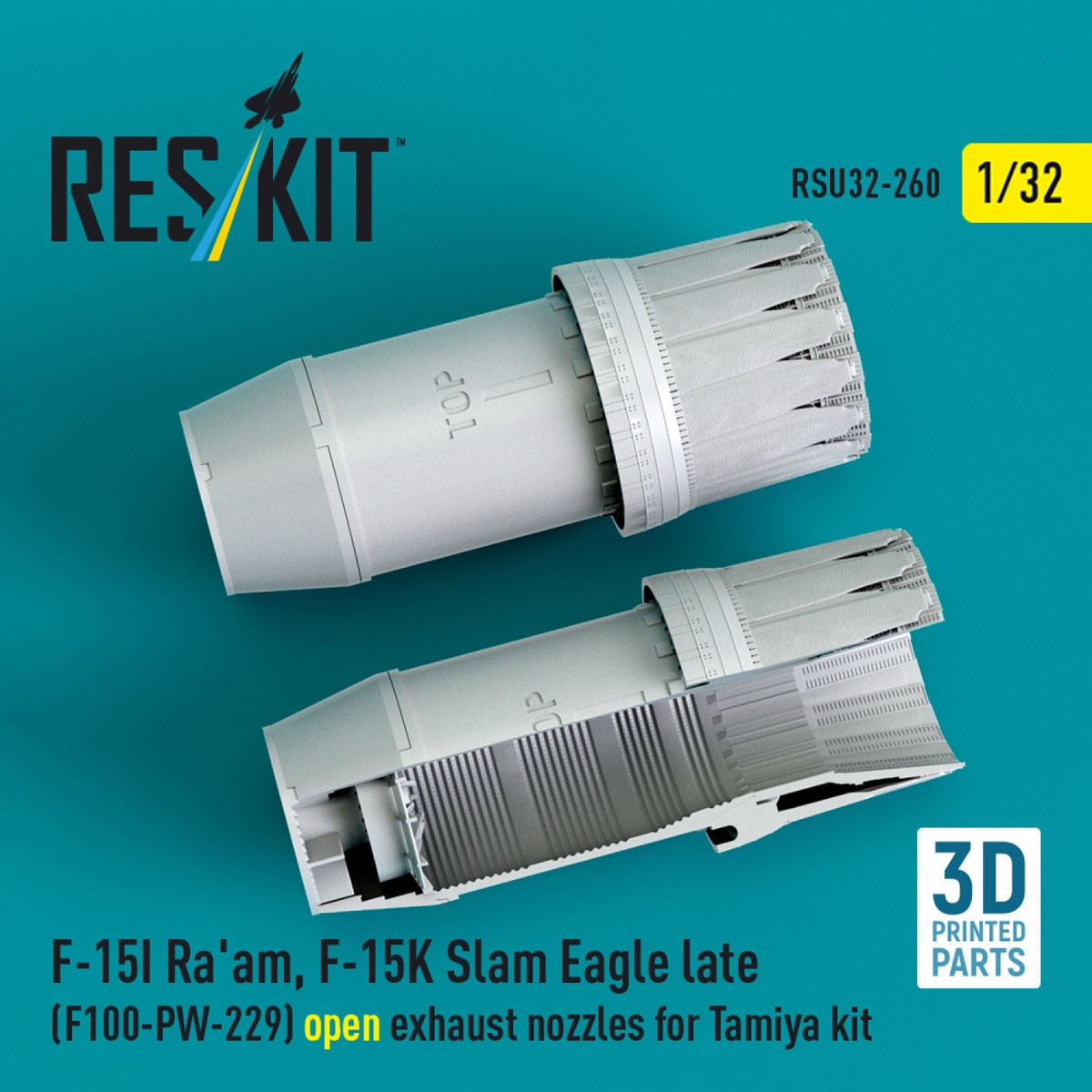 F-15I/F-15K (後期型) F100-PW-229 アフターバーナー (開状態) (タミヤ用) (プラモデル) その他の画像2