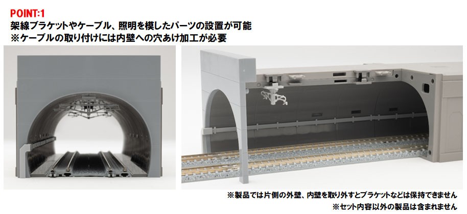 複線トンネル (丸型) S280 (鉄道模型) その他の画像1