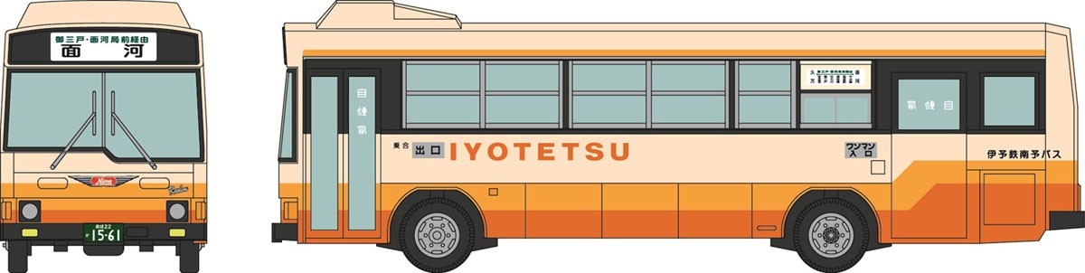 ザ・バスコレクション 伊予鉄南予バス 日野レインボーRJ (鉄道模型) その他の画像1