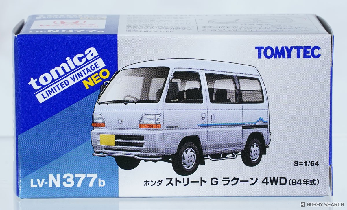 LV－N377b ホンダ ストリート Gラクーン 4WD (白) 1994年式 (ミニカー) パッケージ1