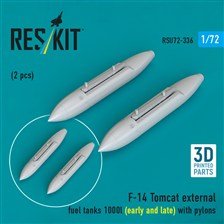 F-14 増槽 (初期型・後期型パーツ付) w/パイロン (2個入) (プラモデル)