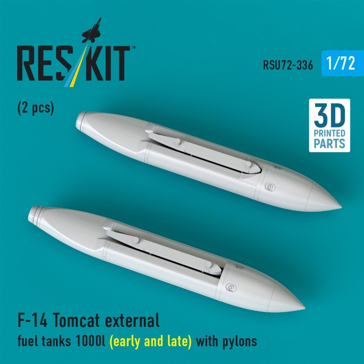 F-14 増槽 (初期型・後期型パーツ付) w/パイロン (2個入) (プラモデル) その他の画像2