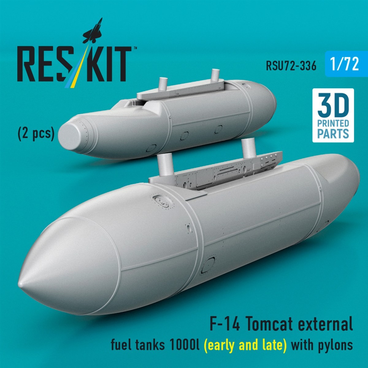 F-14 増槽 (初期型・後期型パーツ付) w/パイロン (2個入) (プラモデル) その他の画像3