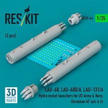 LAU-68/LAU-68D/A/LAU-131/A ロケット弾ポッド (2個入) (プラモデル)