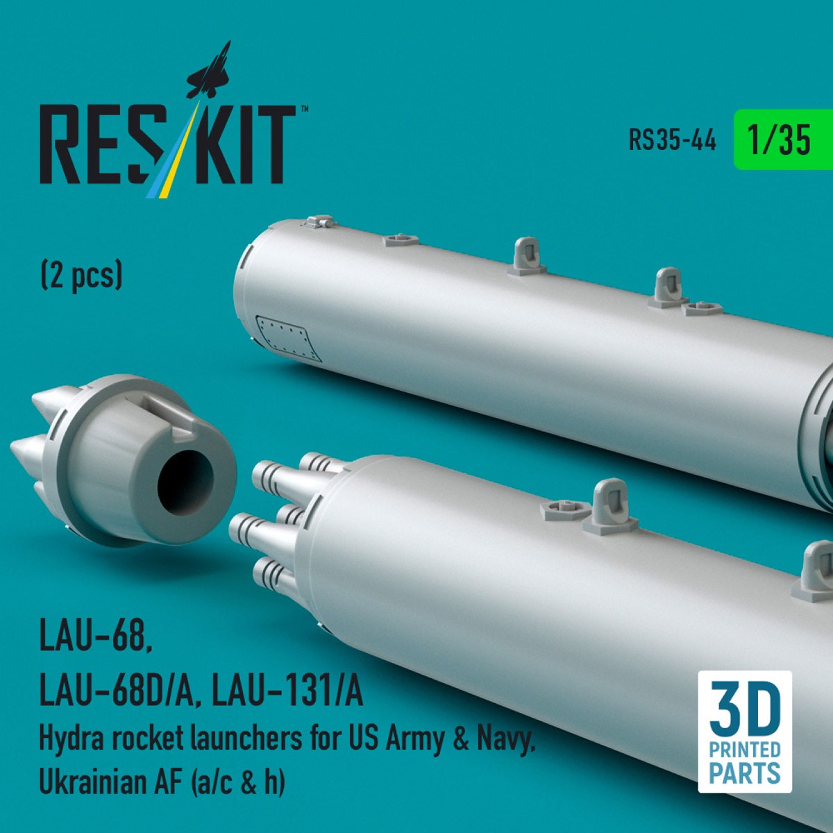 LAU-68/LAU-68D/A/LAU-131/A ロケット弾ポッド (2個入) (プラモデル) その他の画像3