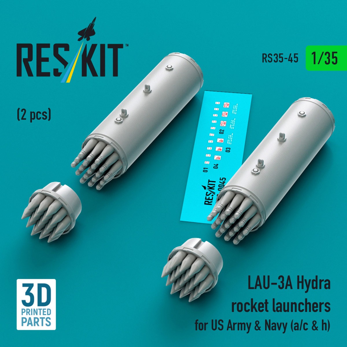 LAU-3A ロケット弾ポッド (2個入) (プラモデル) その他の画像1