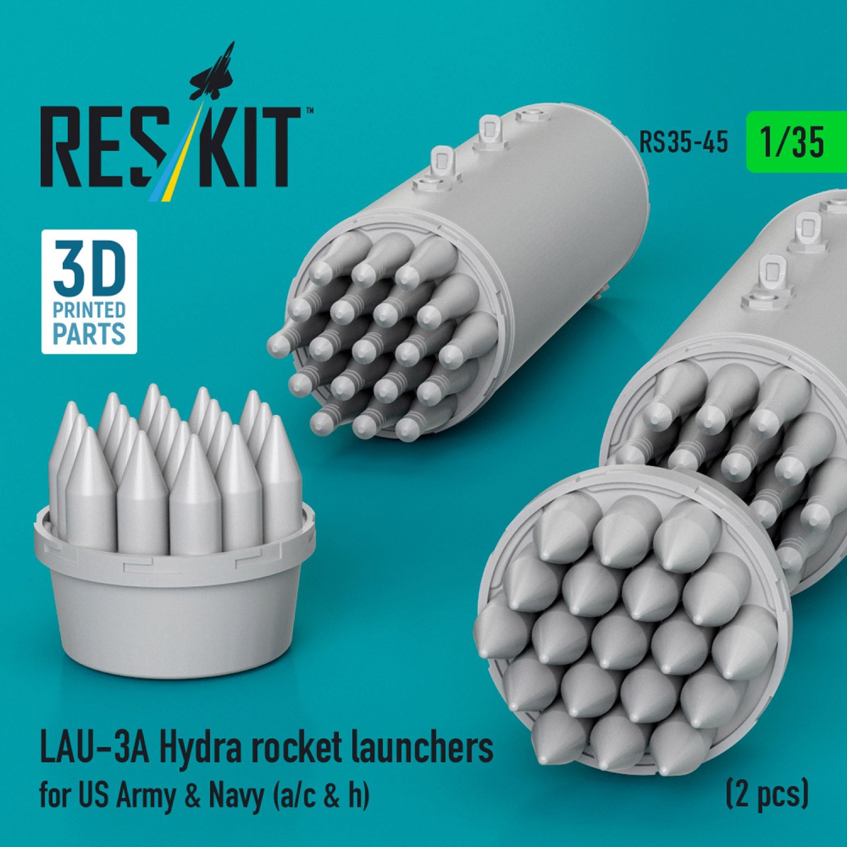 LAU-3A ロケット弾ポッド (2個入) (プラモデル) その他の画像3