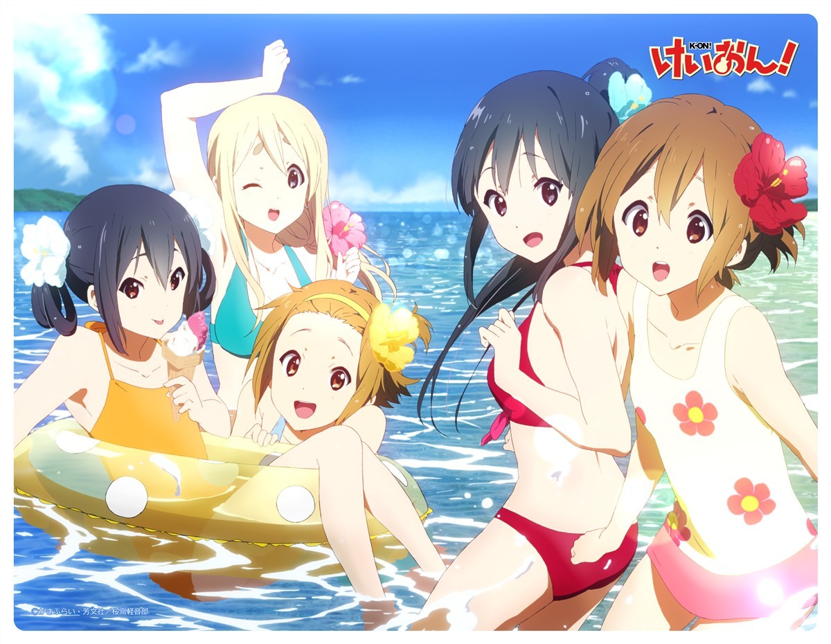 けいおん!! 大判ラバーマット(水着) (カードサプライ) 商品画像1
