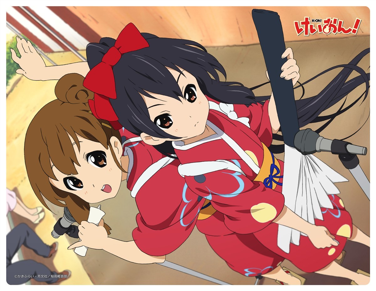 けいおん!! 大判ラバーマット(ゆい・あず) (カードサプライ) 商品画像1