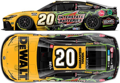 DEWALT/INTERSTATE BATTERIES 2026 トヨタ カムリ XSE クリストファー・ベル #20 (ミニカー) その他の画像1