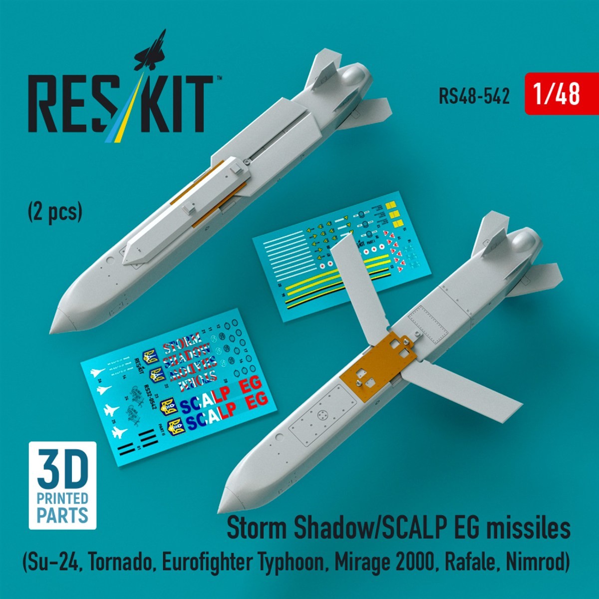 Reskit Storm Shadow/SCALP EG Missiles (2 pcs) (Plastic model) รูปภาพ 2