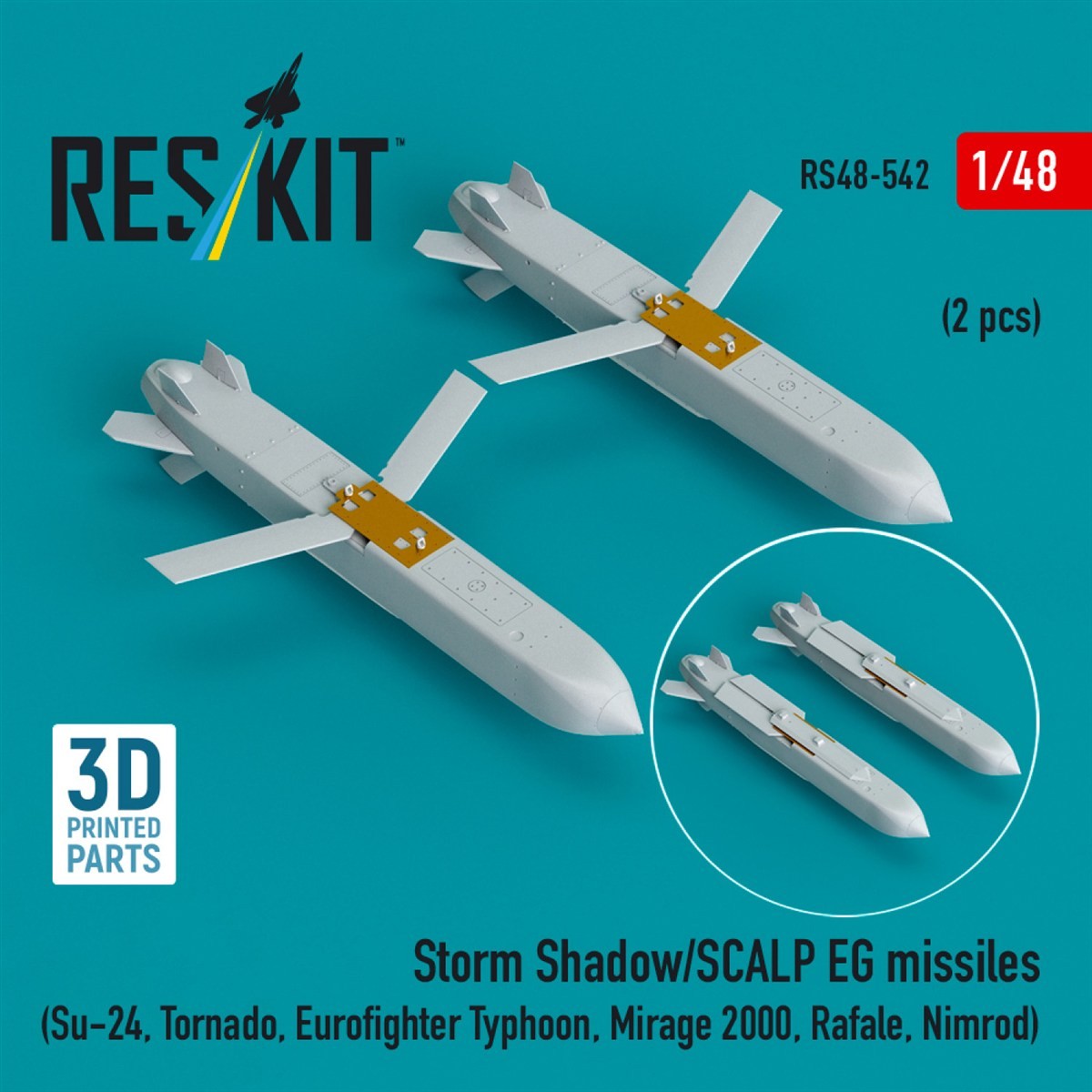 Reskit Storm Shadow/SCALP EG Missiles (2 pcs) (Plastic model) รูปภาพ 3