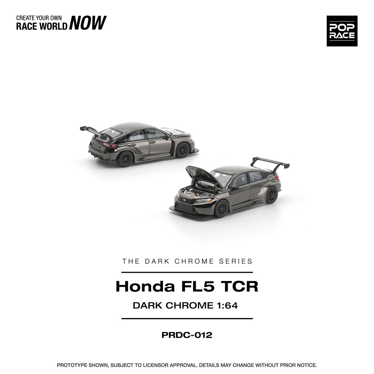 ホンダ シビック FL5 TCR ダーククローム ミニカー｜ホビーサーチ