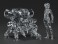 PLAMAX minimum factory MF-96 Motoko Kusanagi with Fuchikoma: Thermoptic Camouflage Ver. (Plastic model) その他の画像1 Thumbnail
