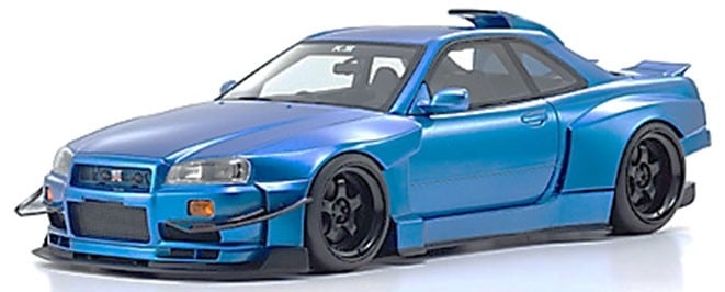 日産 スカイライン GT-R (R34) Khyzyl Saleem (ブルー) (ミニカー