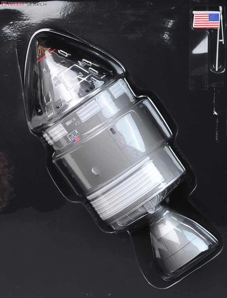 NASA アポロ11号 CSM(司令船/機械船) & 月着陸船 w/月面ベース 完成品